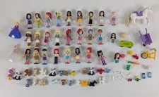 Lot of 28 Lego Friends Minifigures Plus Assorted Animals And Accessories 