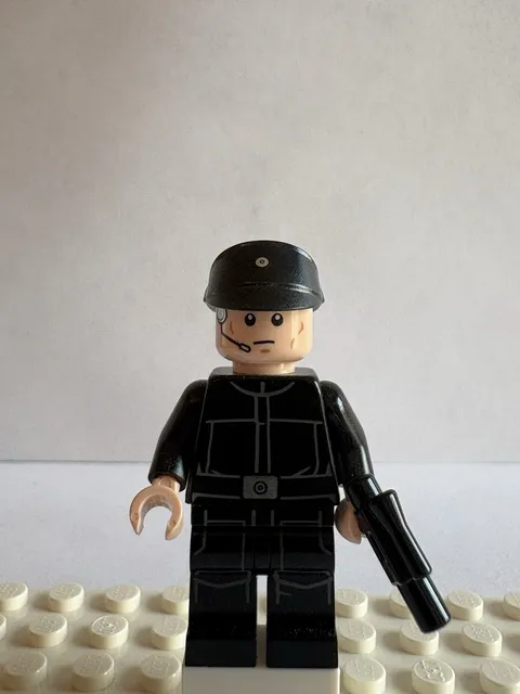 LEGO Star Wars Imperial Officer Minifigure Black Uniform Headset Cap