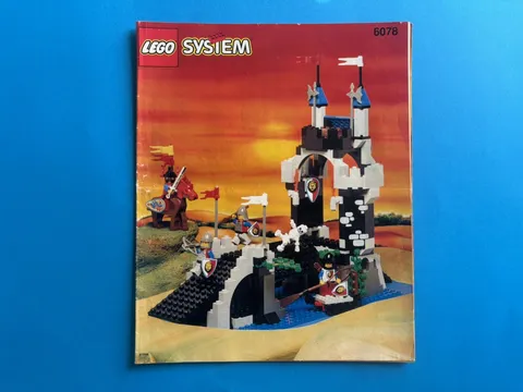 Lego Castle 6078 Royal Drawbridge Instruction Manual Only Vintage