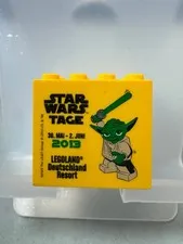 Lego Collectible Brick Custom Brick 2x4x3 Yellow Legoland Star Wars Days 2013