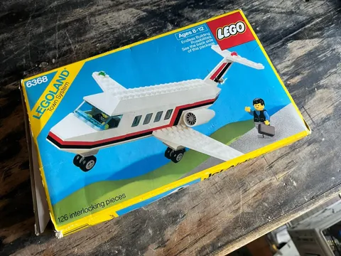 Vintage LEGO 6368 Jet Airliner Town Airplane Plane 1985 - Empty Box - No Pieces