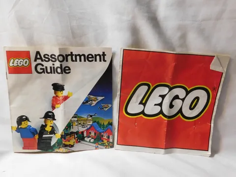 LEGO Catalog Manual Booklet 1978 and LEGO Assortment Guide 1980