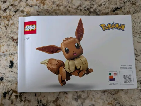Lego Pokémon Eevee 72151 Manual Only