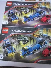 Lego Building Instructions Instruction Racers 8595 Part 1 and 2 Part 1 and 2