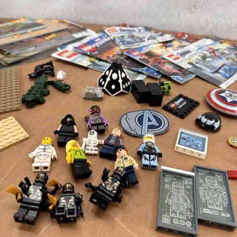 LEGO Marvel Avengers Mixed Lot Minifigures Baseplates Manuals Parts Genuine LEGO