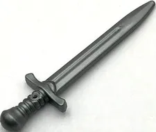 Lego New Flat Silver Minifigure Weapon Sword Greatsword with Detailed Hilt Part