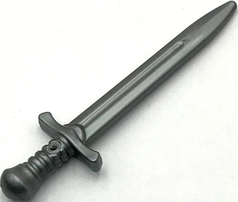 Lego New Flat Silver Minifigure Weapon Sword Greatsword with Detailed Hilt Part