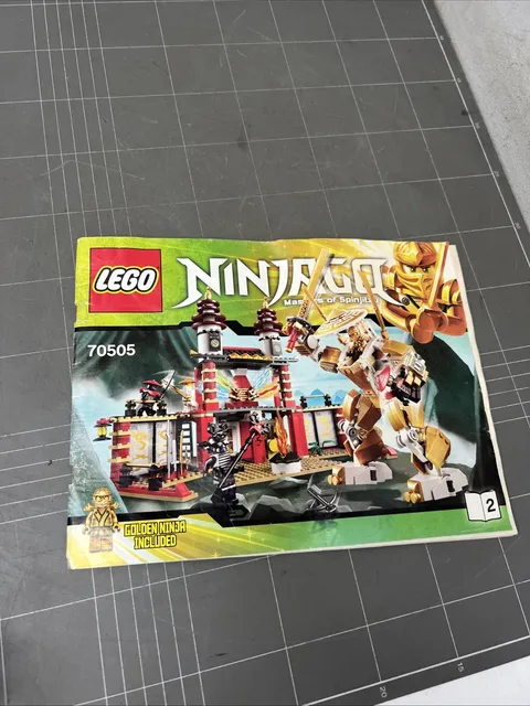 VINTAGE TOY LEGO MANUAL INSTRUCTIONS BOOKLET ART NINJAGO 70505