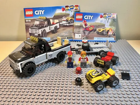 98% Complete LEGO City #60148 ATV Race Team w/ Manual Retired