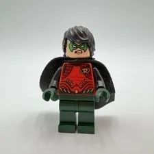 LEGO Robin Dark Green Legs Minifigure Super Heroes Batboat Harbor 76034 sh195