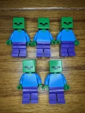 Lot Of 5 - Lego Minecraft Zombies
