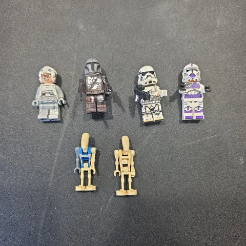 LEGO Star Wars Minifigure Lot of 6 Assorted Characters 