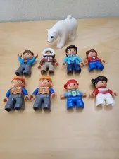 Lego Duplo Figures Adults Kids Animals  Lot Of 9