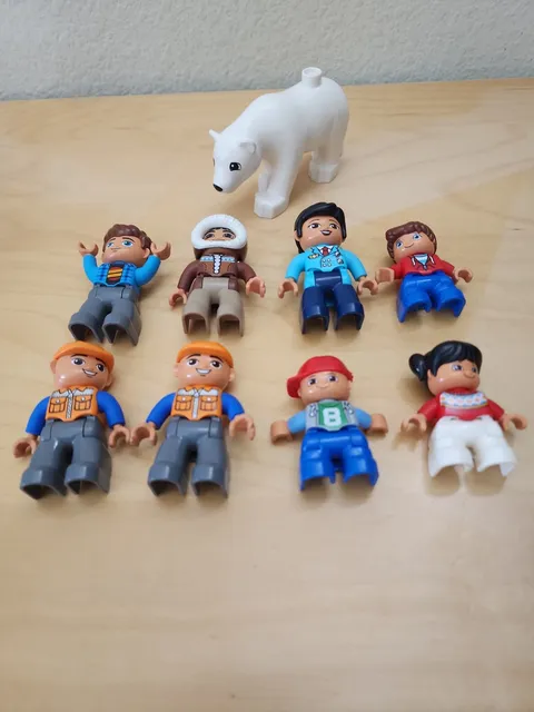 Lego Duplo Figures Adults Kids Animals  Lot Of 9