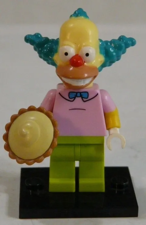 Lego Minifigure Krusty the Clown The Simpsons Series 1 Collectible Figure 71005