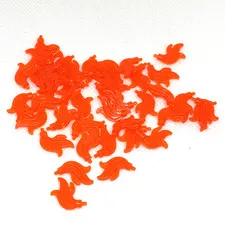 LEGO Parts Trans-Neon Orange -Plume/ Feather/ Flame /Water #64647- QTY 40