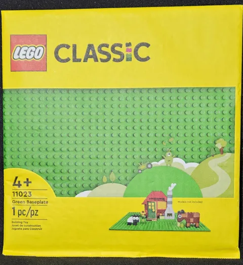 LEGO Classic Green Baseplate 32x32 Lot of 3 (2 Sealed 1 Loose) Set 11023 10"x10"