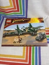 Lego Indiana Jones Fight on the Flying Wing Instruction Manual Only for Set 7683
