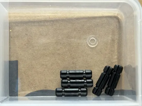 LEGO Parts - Black Technic, Axle 2L Notched - No 32062 - QTY 5