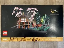 NEW LEGO Icons Tranquil Garden Complete Set 1363pc Customizable Japanese Garden