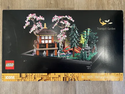 NEW LEGO Icons Tranquil Garden Complete Set 1363pc Customizable Japanese Garden