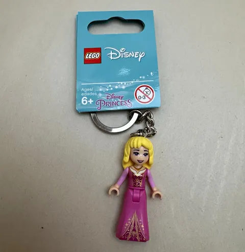 LEGO Disney Princess Aurora Minifigure Keychain w/ Blister Pack 853955