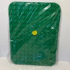 Duplo Lego Green Baseplate 10x7 Preschool Teach Bricks Hand Development Rounded