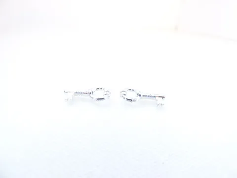 2 LEGO minifigure Chrome Silver Keys 40359a