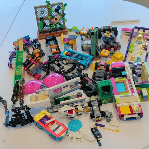 LEGO Mixed Pieces & Parts Lot Partial Builds - Ninjago, Friends, Super Mario