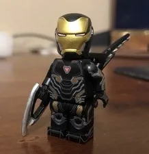 LEGO Marvel Ironman Mk50 Black Suit Custom minifigure By Phoenix Customs