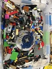 LEGO Bulk Lot 19lbs Mixed Bricks Parts Pieces Star Wars Minecraft Assorted