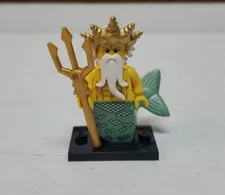 Lego Series 7 Blind Bag Minifigure: Ocean King (col101) Complete w/Accessories