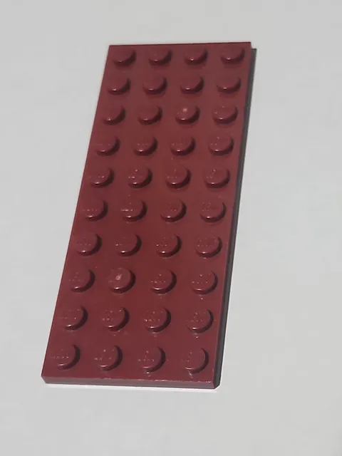 LEGO Plate Dark Red ● 4 X 10 ● # 3030 ● QTY 1