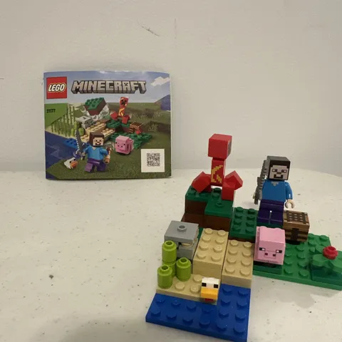 LEGO Minecraft: The Creeper Ambush (21177) USED*NO BOX*COMPLETE*INSTRUCTIONS