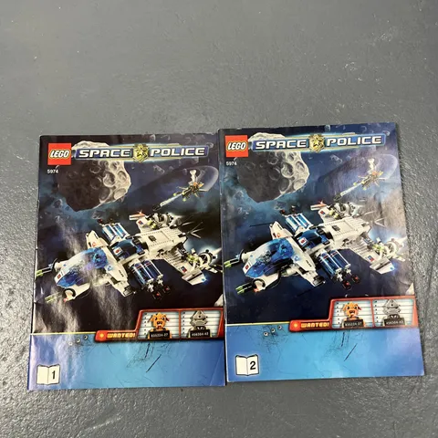 Lego Space Police 5974 Instruction Manual Books Set of 2 ONLY