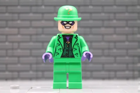 LEGO® Arkham Asylum sh1081 - The Riddler - Bright Green Outfit and Bowler Hat