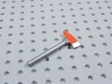 LEGO Flat Silver w/ Red Axe Tool Accessory Minifig AZ