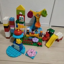 LEGO DUPLO Ferris Wheel Train Slide Bundle with Storage Box