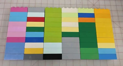 LEGO Duplo 2x4 Bulk Lot Of 60 Brick 2 x 4 x 1 JL14c