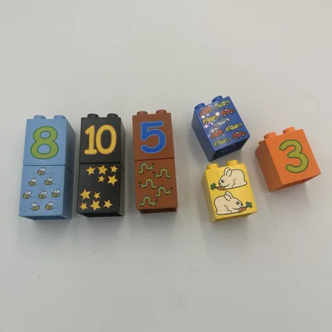 Lego Duplo 5497 Play with Numbers Replacement Parts #8,5,10 -3, Bunnies, Planes