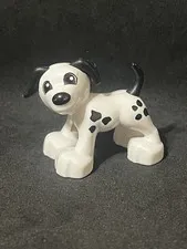 Lego Duplo Figure Black & White Spotted Dog Dalmatian A5