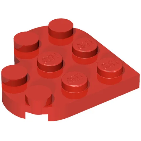 10x LEGO® Part 39613 - Plate, Round 3 x 3 Heart