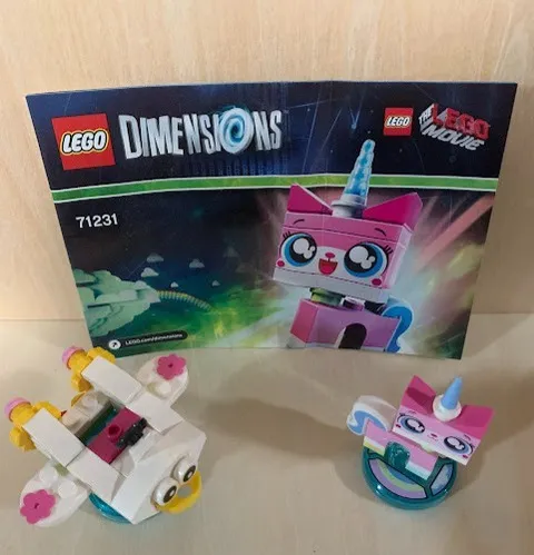 ⭐️ LEGO Dimensions 71232 Unikitty Uni kitty Fun Pack PS4 Playstation Complete