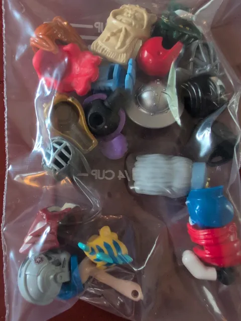 Lot of Various Lego Hair & Hat Parts From Several Lego Building Sets