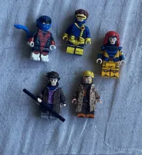 LEGO Custom Marvel X-Men Minifigure Lot of 5