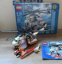 LEGO 60013 City: Coast Guard Rescue Helicopter 100% Complete + Box EUC!!