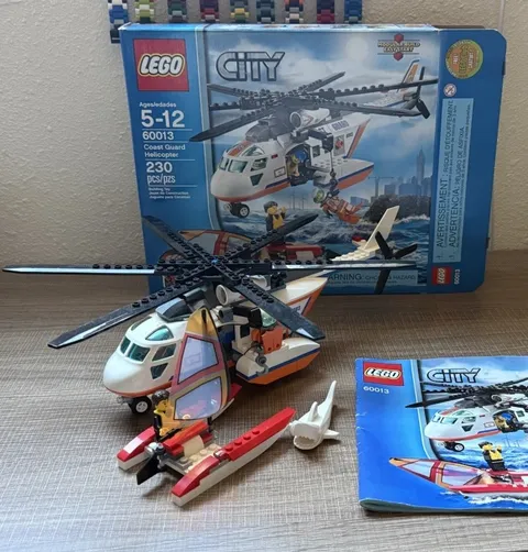 LEGO 60013 City: Coast Guard Rescue Helicopter 100% Complete + Box EUC!!