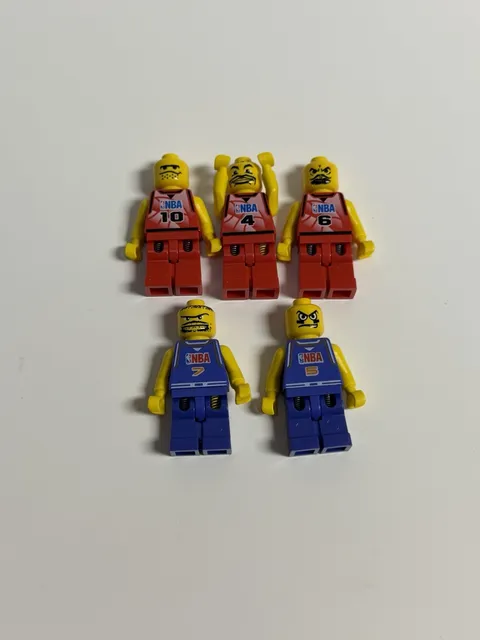 vintage Authentic LEGO NBA Basketball Minifigures 2003 Pre Owned