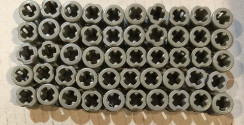 LEGO PART 3713 TECHNIC BUSH 50 PIECES (GRAY)