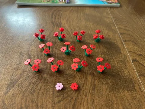 LEGO Set of 11 Flowers Botanical Accessories  Trees Plants FLOWERS ONLY